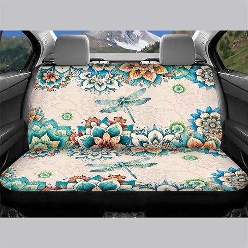 Black Car Seat Covers Only Back Seat Mushroom Back Seat Cover for Women Auto Bench Backseat Covers Rear Seat Covers for for Trucks,SUVs Van in Saudi Arabia