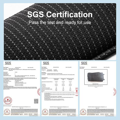 SANWA Wrist Rest for Mouse, Silver Ion, Fabric Material, Memory Foam, Non-Slip, Comfortable Gaming Wrist Pillow, Support for Office, Computer, Laptop, MacBook, Black, 6.3×2.95×0.79 inch in Kuwait