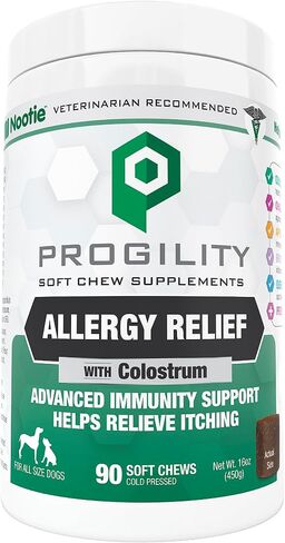 Nootie Progility Allergy Relief Supplement, Itch Relief Supplement for Dogs, 90 Soft Chews per Container in Kuwait
