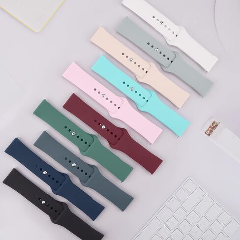 4 PACK Bands for Amazfit GTS 4 / GTS 4 Mini / GTS 3 / GTS / GTS2 / GTS 2e / GTS 2 mini Band Women Men, 20mm Quick Release Soft Silicone Sport Replacement Watch Strap for Amazfit Bip 3 Pro / Bip 3 / Bip U Pro / Bip / Bip Lite / Bip S / Bip S lite / Bip U in Saudi Arabia