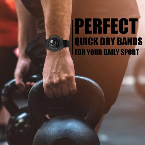 Olytop 22mm Nylon Bands Compatible Fossil Men's Gen 6/5E 44mm/Gen 5 LTE/Carlyle/Garrett Bands, TicWatch Pro Band, Rugged Sports Replacement Quick Released Sport Watch Strap for Women Men in Saudi Arabia