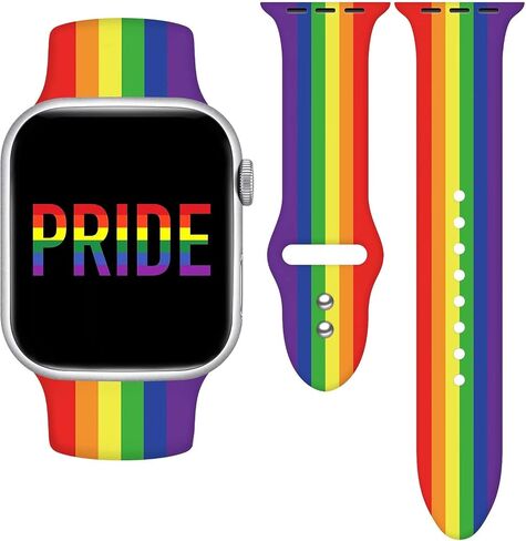 سوار ساعة Pride متوافق مع ساعة Apple 38 مم 40 مم 41 مم 42 مم 44 مم 45 مم أشرطة ساعة ذكية من السيليكون قابلة للاستبدال لسلسلة iWatch Series Ultra SE 9 8 7 6 5 4 3 2 1 in Kuwait