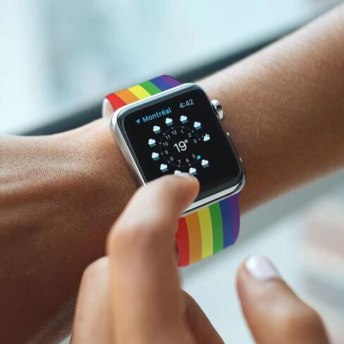 سوار ساعة Pride متوافق مع ساعة Apple 38 مم 40 مم 41 مم 42 مم 44 مم 45 مم أشرطة ساعة ذكية من السيليكون قابلة للاستبدال لسلسلة iWatch Series Ultra SE 9 8 7 6 5 4 3 2 1 in Kuwait