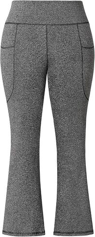 Honwenle Women's Plus Size Bootcut Yoga Pants with Pockets High Waisted Tummy Control Bootleg Flared Wide Leg Pants in Saudi Arabia