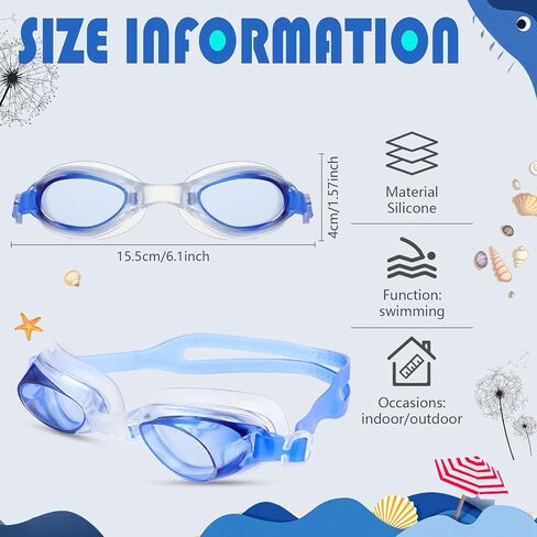 20 Pairs Unisex Kids Goggles Bulk for 4-14 Swimming Goggles for Children Anti Fog No Leaking Swim Goggles Pack in Saudi Arabia