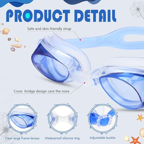 20 Pairs Unisex Kids Goggles Bulk for 4-14 Swimming Goggles for Children Anti Fog No Leaking Swim Goggles Pack in Saudi Arabia