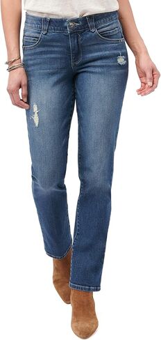 Democracy womens Democracy Women's Plus-size "Ab"solution High Rise Straight Leg Jeans, Blue Vintage, 24 Plus in Saudi Arabia