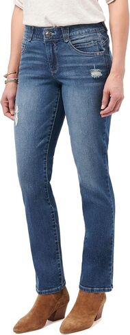 Democracy womens Democracy Women's Plus-size "Ab"solution High Rise Straight Leg Jeans, Blue Vintage, 24 Plus in Saudi Arabia
