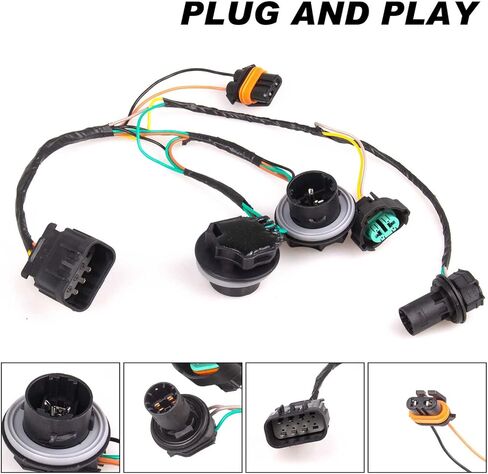 المصباح الأمامي الأسلاك تسخير 15841610 مجموعة مصابيح المصباح تسخير ضفيرة متوافق مع جي إم سي سييرا 1500 2007-2014 in Kuwait