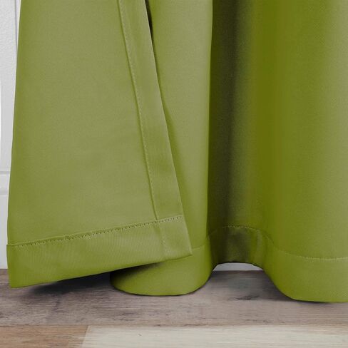 Superior Blackout Curtains, Room Darkening, Bedroom, Living Window Accents, Sun Blocking, Thermal, Classic Modern, Solid Collection, Set of 2 Panels, Rod Pocket, 26" x 63", Grey in Saudi Arabia