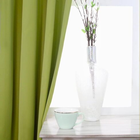 Superior Blackout Curtains, Room Darkening, Bedroom, Living Window Accents, Sun Blocking, Thermal, Classic Modern, Solid Collection, Set of 2 Panels, Rod Pocket, 26" x 63", Grey in Saudi Arabia