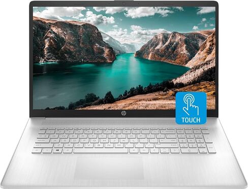 HP 17 Laptop, 17.3" HD+ Touchscreen, Intel Core i7-1355U Processor, 16GB RAM, 2TB SSD, Webcam, HDMI, Backlit Keyboard, Wi-Fi, Windows 11 Home, Silver in Saudi Arabia