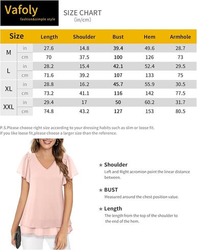 Women's V Neck Tunic Tops Dressy Casual Flutter Sleeve Tiered Chiffon Blouse in Saudi Arabia