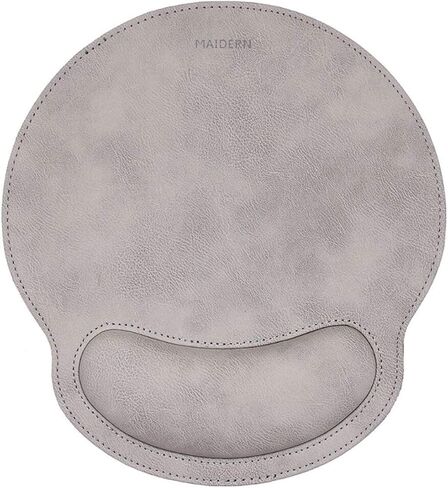 Keyboard Wrist Rest and Mouse Wrist Rest Pad PU Leather, Memory Foam Set for Computer/Laptop/Mac, Durable & Comfortable & Lightweight for Easy Typing & Pain Relief - Grey in Kuwait