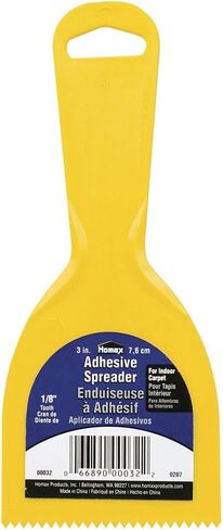 مفرشة لاصقة من هوماكس، 8 بوصة، 3/16 بوصة، أسنان، مفرشة أرضيات من الخشب الصلب، برتقالي in Kuwait