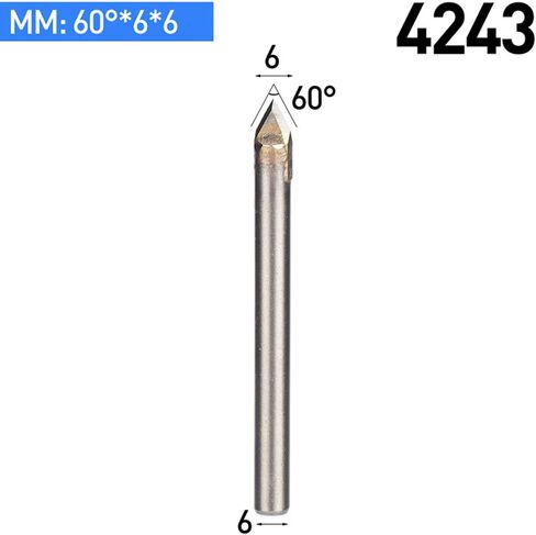 5PCS 60 Degree Router Bits CNC Engraving Router Bit 3D Pyramid Stone Engraving Bits Carving V Bit with 1/4 Shank Router Bit for Stone in Kuwait