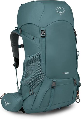 حقيبة ظهر نسائية من Osprey Renn 50L، باللون الأزرق المتتالي/البرتقالي البطيخي in Saudi Arabia
