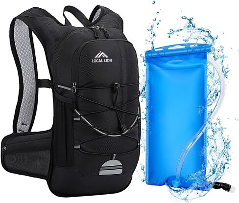 LOCAL LION 18L Hydration Backpack with 2L Water Bladder, Insulated Cycling Bike Backpack, Lightweight Water Pack for Hiking Running Skiing Commuting in Saudi Arabia