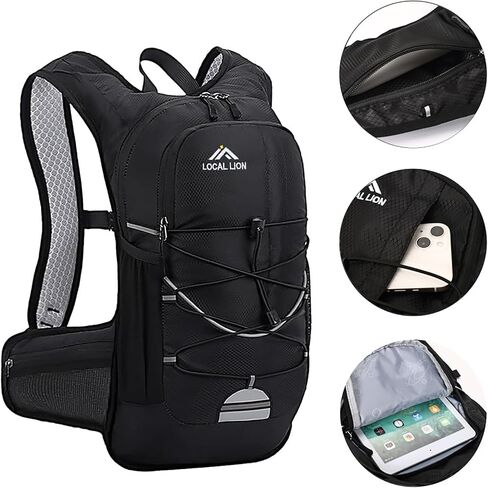 LOCAL LION 18L Hydration Backpack with 2L Water Bladder, Insulated Cycling Bike Backpack, Lightweight Water Pack for Hiking Running Skiing Commuting in Saudi Arabia