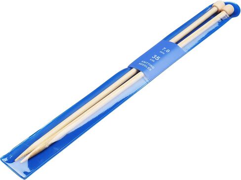 Coopay Knitting Needles 6.0mm x 35cm, Warm Wooden Knitting Needles for Arthritic Hands, Knitting Pins Beginners Professional Knitters, Long Needles for Jumpers Blankets Large Projects in Saudi Arabia
