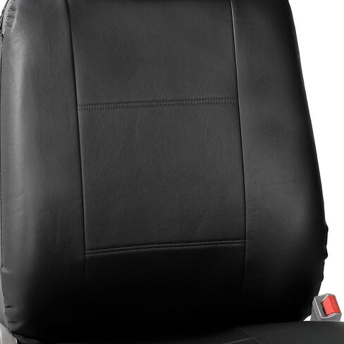 FH Group Car Seat Covers Full Set PU Leather - Universal Fit, Automotive Seat Cover,Low Back Front Seat Covers,Airbag Compatible,Split Bench Rear Seat Cover,Seat Cover for SUV,Sedan Solid Gray in Saudi Arabia