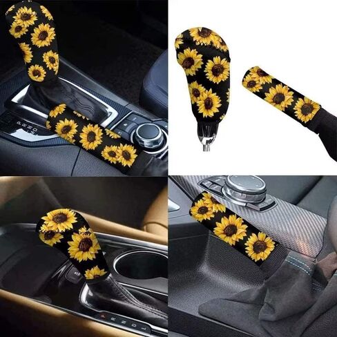 Purple Sugar Skull Car Seat Cover Set with Handbrake Cover&Gear Shift Cover Set+Headrest Cover for Car15 Steering Wheel Cover+Car Cup Pad Full Set 11 PCS Car Interior Decor in Saudi Arabia