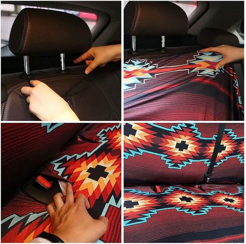 Purple Sugar Skull Car Seat Cover Set with Handbrake Cover&Gear Shift Cover Set+Headrest Cover for Car15 Steering Wheel Cover+Car Cup Pad Full Set 11 PCS Car Interior Decor in Saudi Arabia