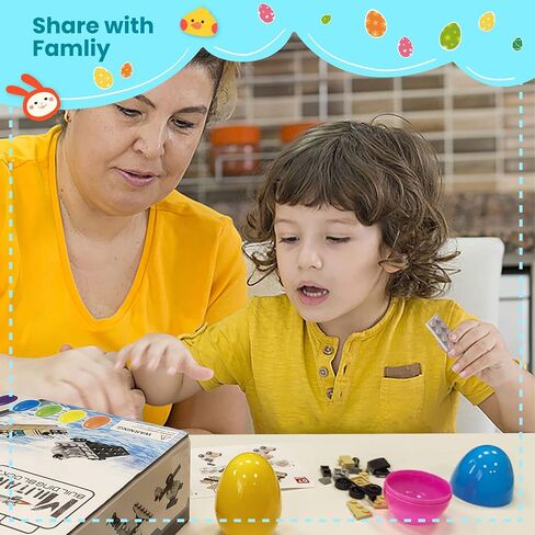 ألعاب صغيرة ممتعة مكونة من 12 قطعة من مكعبات البناء على شكل بيضة عيد الفصح من أجل هدايا الحفلات وسلال عيد الفصح in Kuwait