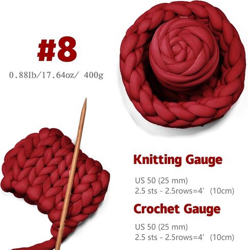 Chunky Yarn for Hand Knitting DIY for Knitting Bags Cushions and Other Home Decorations(Sapphire Blue,400g/0.88 lb,20yards) in Saudi Arabia