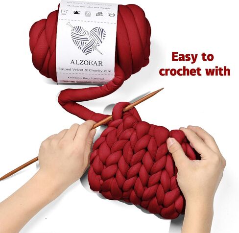 Chunky Yarn for Hand Knitting DIY for Knitting Bags Cushions and Other Home Decorations(Sapphire Blue,400g/0.88 lb,20yards) in Saudi Arabia