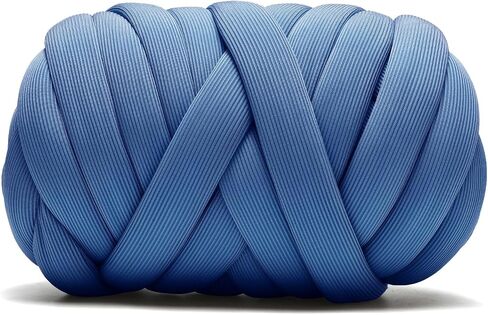 Chunky Yarn for Hand Knitting DIY for Knitting Bags Cushions and Other Home Decorations(Sapphire Blue,400g/0.88 lb,20yards) in Saudi Arabia