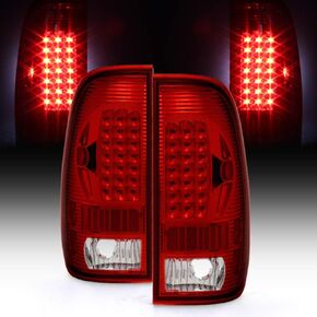 ACANII - For 1999-2007 Ford F250 F350 F45 SD 1997-2003 F150 Red LED Tail Lights Signal Lamps in Saudi Arabia