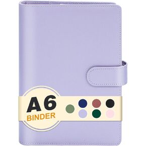 A5 Binder Binder ، Mini Photocard Binder لورقة حشو A5 ، مخطط شخصي لورق فضفاض مع إغلاق مشبك مغناطيسي (بني) in Kuwait