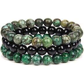 Men Set Bracelet Natural Stone Beaded Bracelet 8mm Beads Bracelet Tiger Eye Quartz Bracelets Women Charm Heaing Jewelry in Kuwait