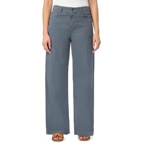 kensie Jeans for Women 100% Cotton Twill High-Rise Elastic Back Waist Cargo Baggy Wide Leg Pants, Size 2-14 in Saudi Arabia