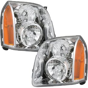 زوج تجميع المصابيح الأمامية متوافق مع GMC Yukon XL 1500 2500 2007-2014 ، استبدل 15861025 15861026 in Kuwait