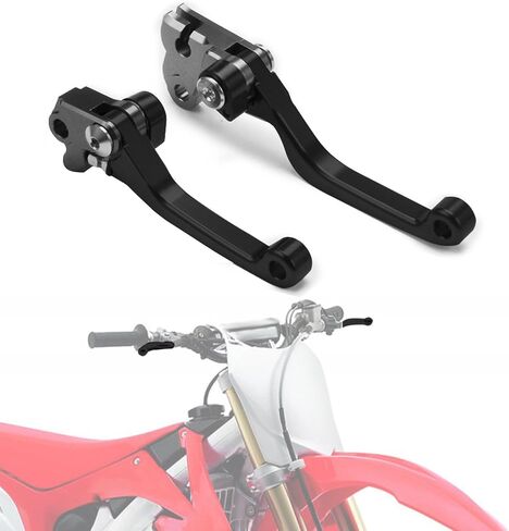 Motorcycle Brake Clutch Lever Pivot Levers Set Adjustable CNC for CRF250F 2019-2023 CRF150F CRF230F 2003-2017 Dirt Pit Bike Black in Saudi Arabia