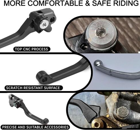 Motorcycle Brake Clutch Lever Pivot Levers Set Adjustable CNC for CRF250F 2019-2023 CRF150F CRF230F 2003-2017 Dirt Pit Bike Black in Saudi Arabia