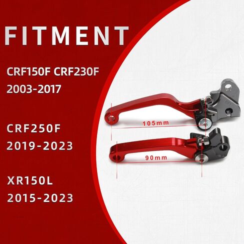 دراجة نارية فرامل القابض رافعة المحور المحوري مجموعة CNC قابلة للتعديل ل CRF250F 2019-2023 CRF150F CRF230F 2003-2017 دراجة الأوساخ الأسود in Kuwait