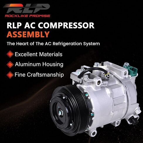 A/C Compressor with Clutch Air Conditioner Compressor Replacement Compatible with 2014-2018 Ram 1500 3.6L 2019-2022 Ram 1500 Classic 3.6L Flex Replaces 68158901AB 68158901AC 68158901AD CO29275C 198334 in Saudi Arabia