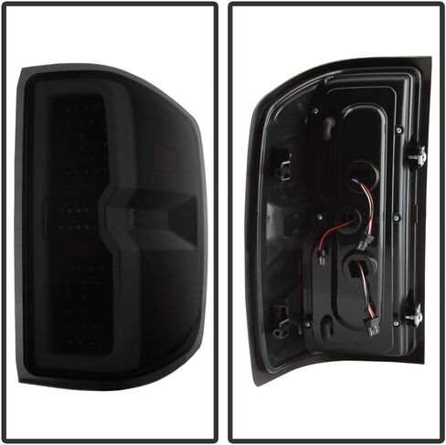 Acanii - لـ [إشارة متسلسلة ثلاثية الأبعاد] 2014-2018 Chevy Silverado 1500 2500 3500 Black Smoked LED LID LIGHT LAMPS in Saudi Arabia