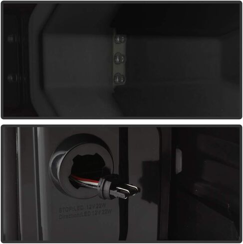 Acanii - لـ [إشارة متسلسلة ثلاثية الأبعاد] 2014-2018 Chevy Silverado 1500 2500 3500 Black Smoked LED LID LIGHT LAMPS in Saudi Arabia