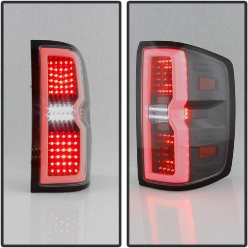 Acanii - لـ [إشارة متسلسلة ثلاثية الأبعاد] 2014-2018 Chevy Silverado 1500 2500 3500 Black Smoked LED LID LIGHT LAMPS in Saudi Arabia