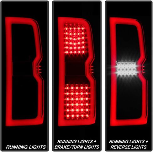 Acanii - لـ [إشارة متسلسلة ثلاثية الأبعاد] 2014-2018 Chevy Silverado 1500 2500 3500 Black Smoked LED LID LIGHT LAMPS in Saudi Arabia
