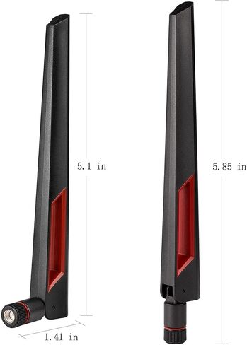 Superbat Dual Band WiFi Antenna 2.4GHz 5GHz 5.8GHz SMA WiFi Antennae for PC Desktop Computer Motherboard PCI WiFi Bluetooth Card Wireless Network Router (2-Pack) in Saudi Arabia