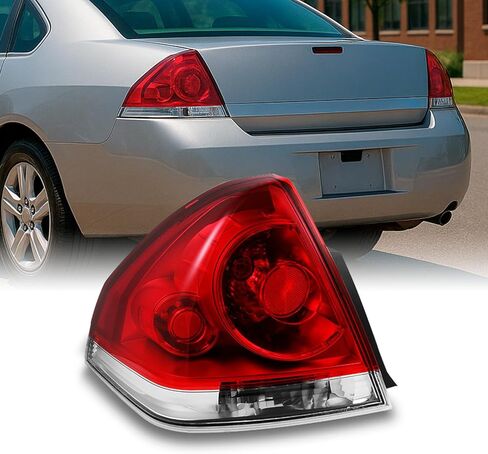 AKKON - For Chevy Impala Replacement Red Clear Tail Light Passenger Right Side Rear Brake Lamps in Kuwait