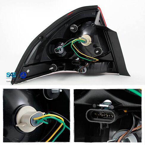 AKKON - For Chevy Impala Replacement Red Clear Tail Light Passenger Right Side Rear Brake Lamps in Kuwait