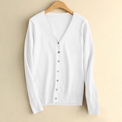 Cardigan Sweaters for Women Lightweight Open Front Tops Blouse Long Sleeve Button Down Knit Fall Trendy 2025 Coat in Kuwait
