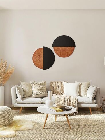 Veichin Farmhouse Wall Decor Decor Room ، Wooden Wall Art Décor Décor لزينة المنزل القديمة ، مثالية لغرفة طعام غرفة النوم ، مجموعة من اثنين in Saudi Arabia