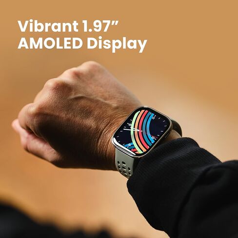 Amazfit Bip 6 Smart Watch 46mm, 14 Day Battery, 1.97" AMOLED Display, GPS & Free Maps, AI, Bluetooth Call & Text, Health, Fitness & Sleep Tracker, 140+ Workout Modes, 5 ATM Water-Resistance, Blush in Kuwait